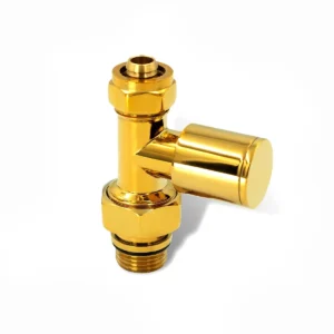 Bideppo Rakorlu PEX Sarı Düz Radyatör Vanası